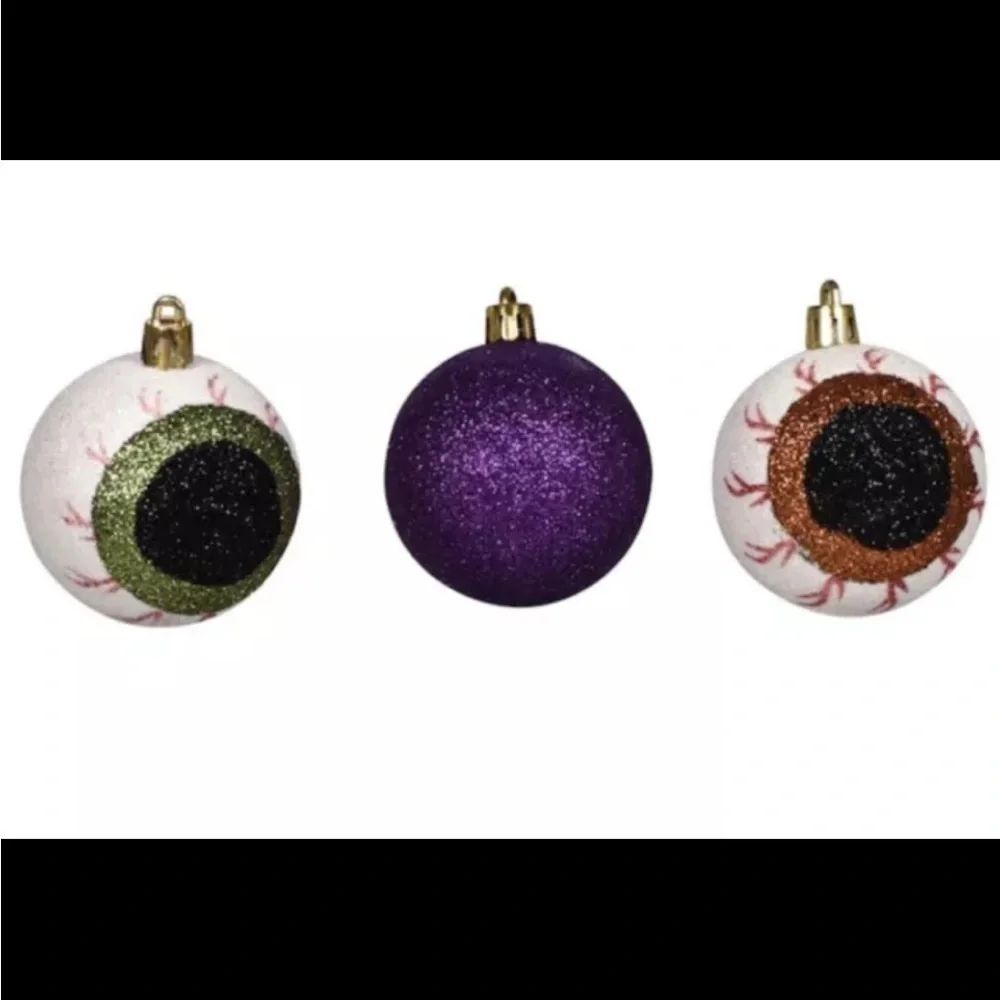 Halloween Glitter Ball‎ Ornaments